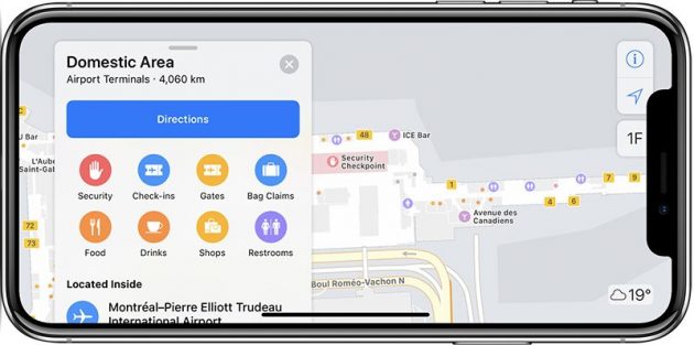 Apple Maps aeroporti