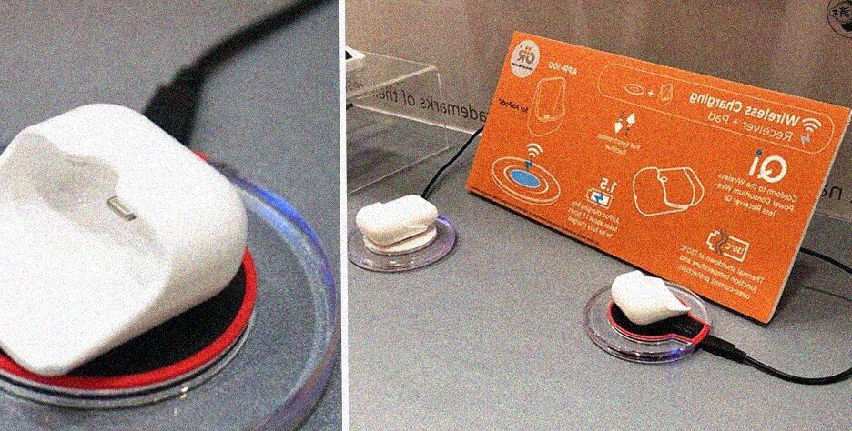 Ortek caricabatteria wireless AirPods