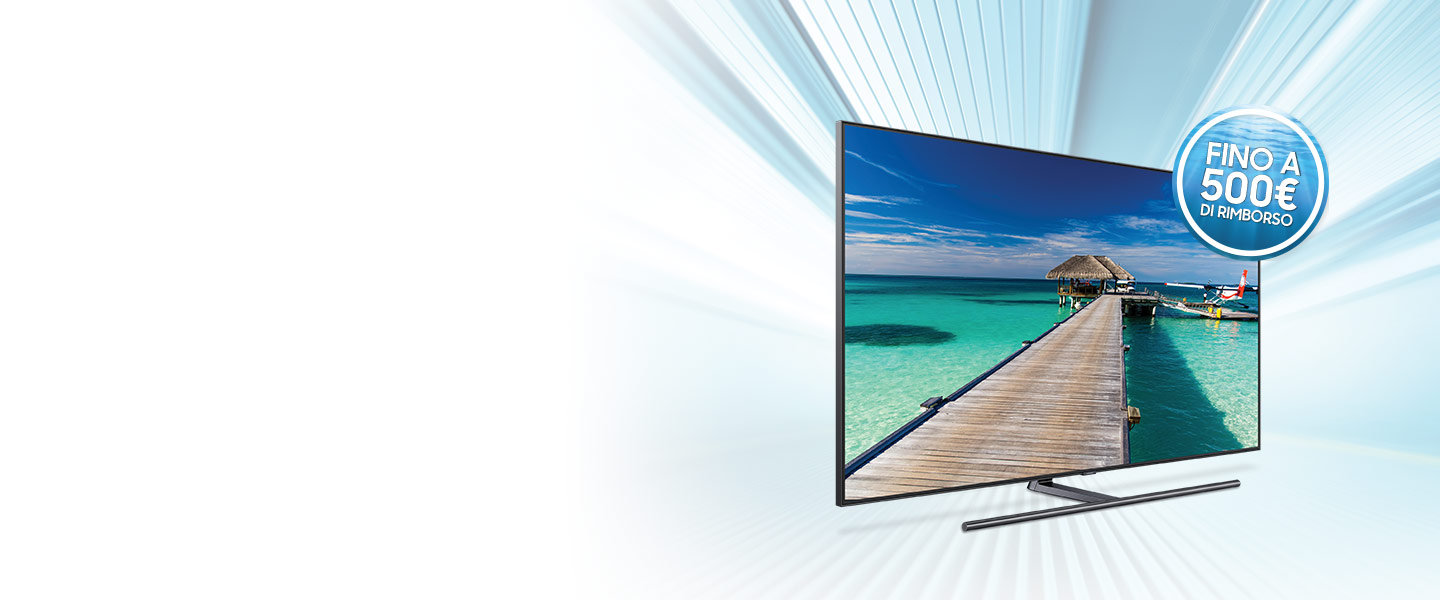 Samsung QLED TV, rimborsi fino a 500 euro per gli acquisti entro il 15 luglio
