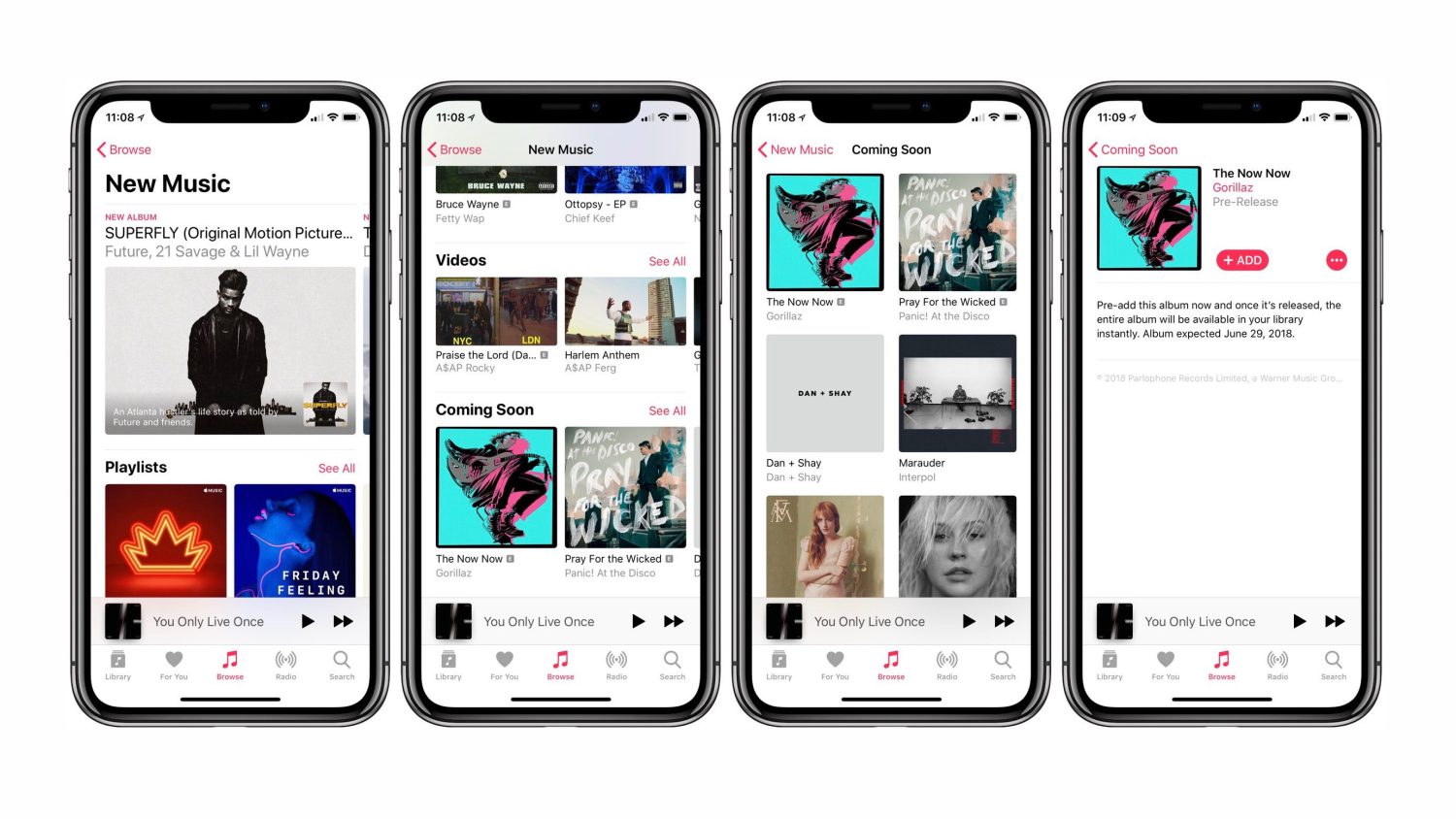 Apple music coming soon feature