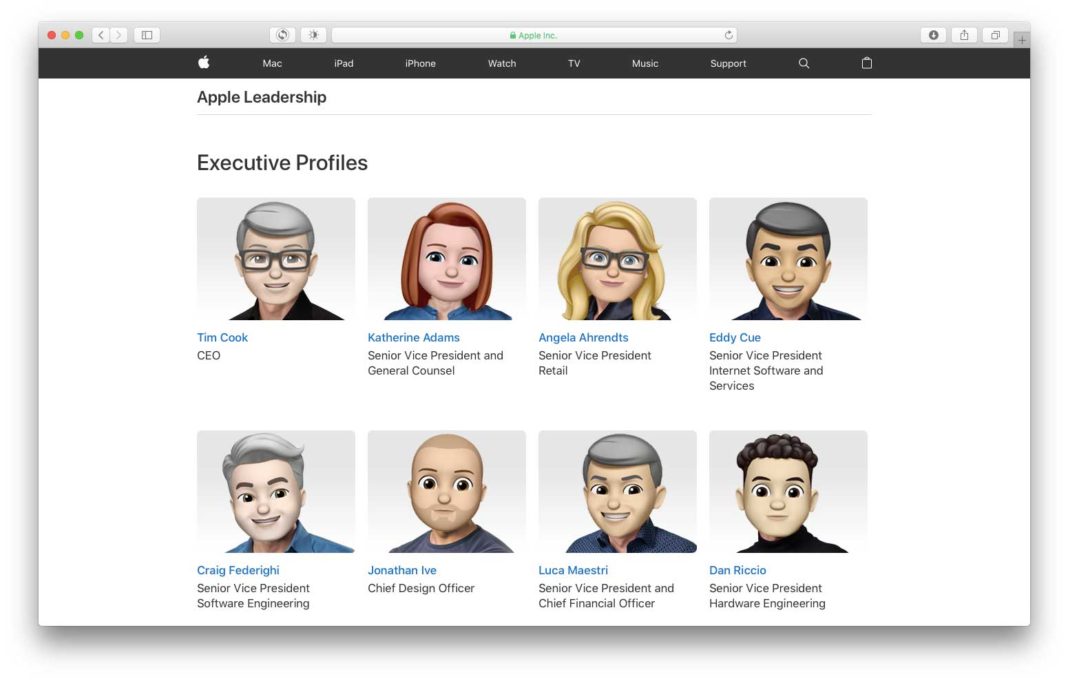 Apple dirigenti Memoji World Emoji Day