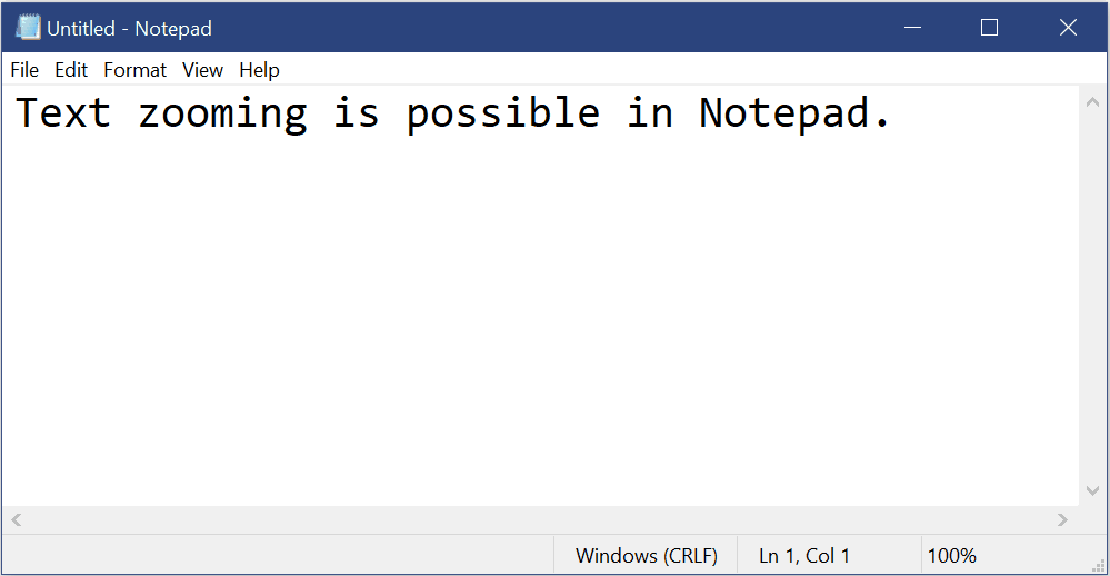 Blocco Note nuova versione Windows 10