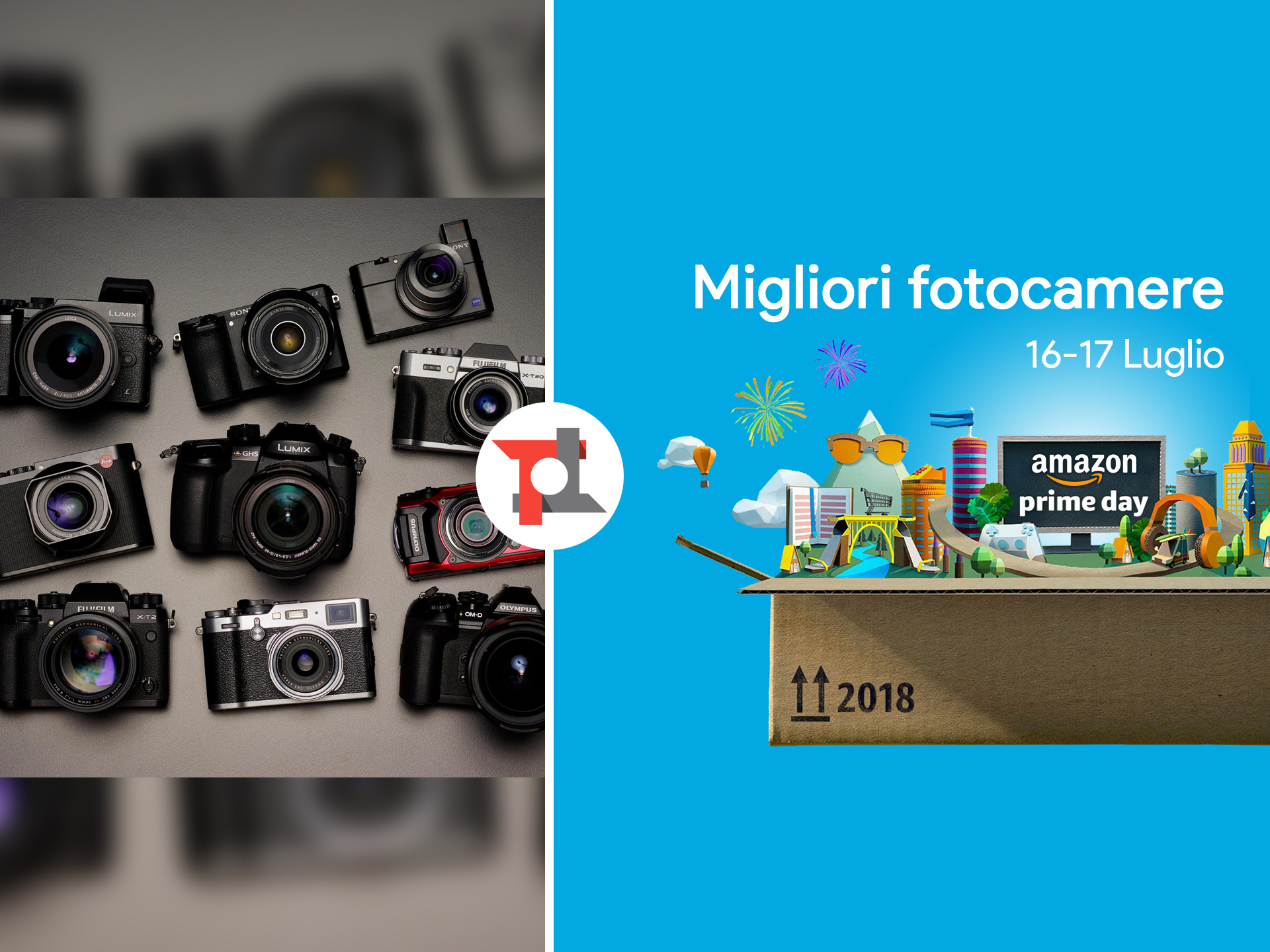 Amazon prime day 2018 migliori offerte fotocamere reflex mirrorless canon nikon sony panasonic olympus