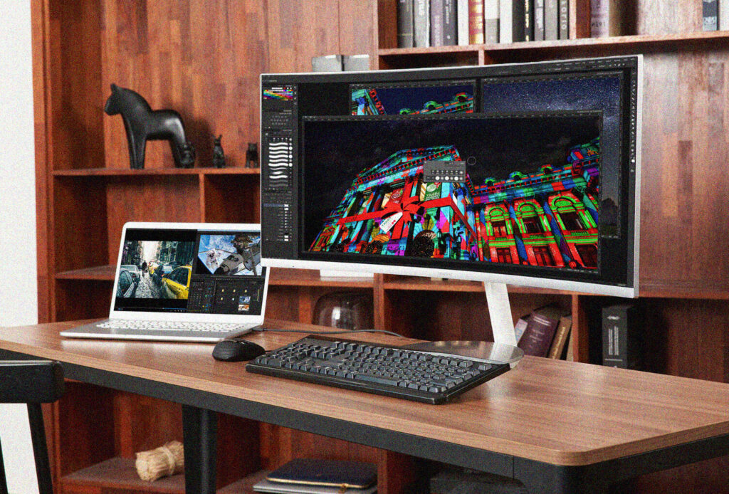 Samsung monitor curvo QLED CJ19 Thunderbolt 3