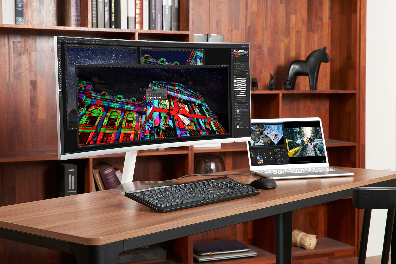 Samsung monitor curvo QLED CJ19 Thunderbolt 3