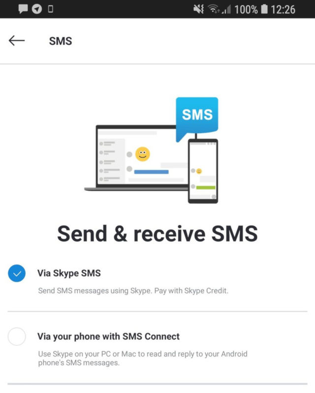 Skype SMS Connect