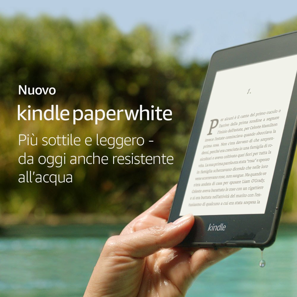 Nuovo Kindle Paperwhite ufficiale, sempre 6 pollici ma più sottile e