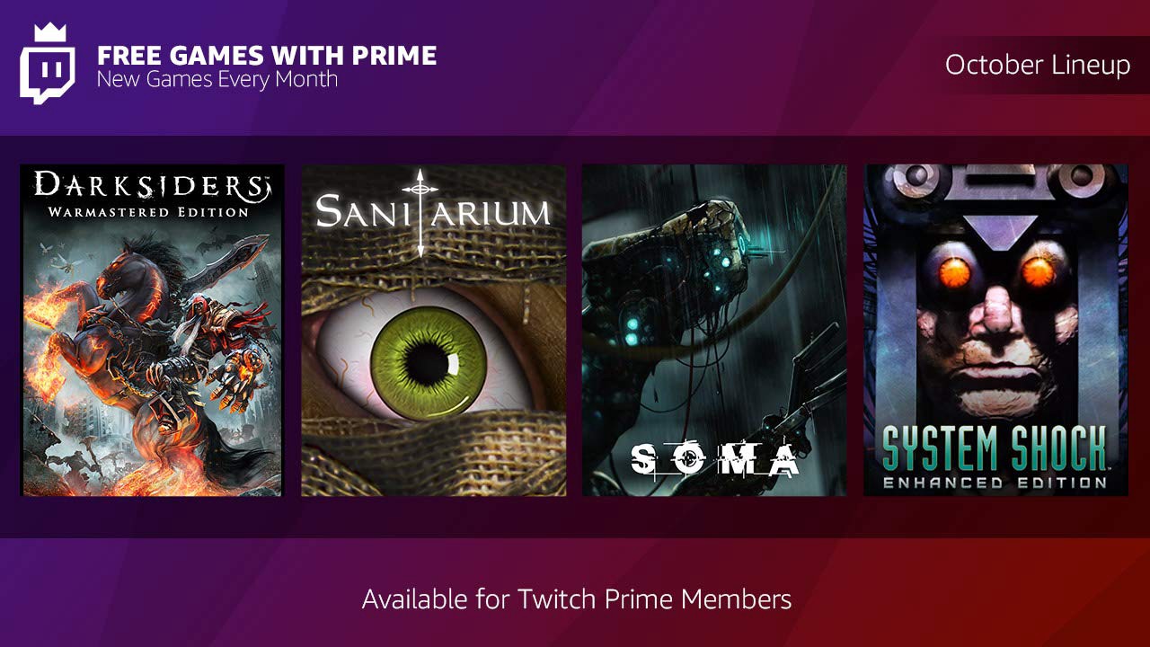 Amazon Prime e Twitch giochi gratuiti ottobre 2018