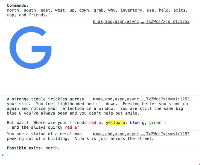 Google.com gioco segreto Easter Egg