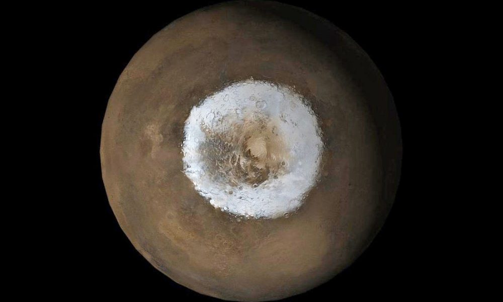 Marte regione polare laghi salati