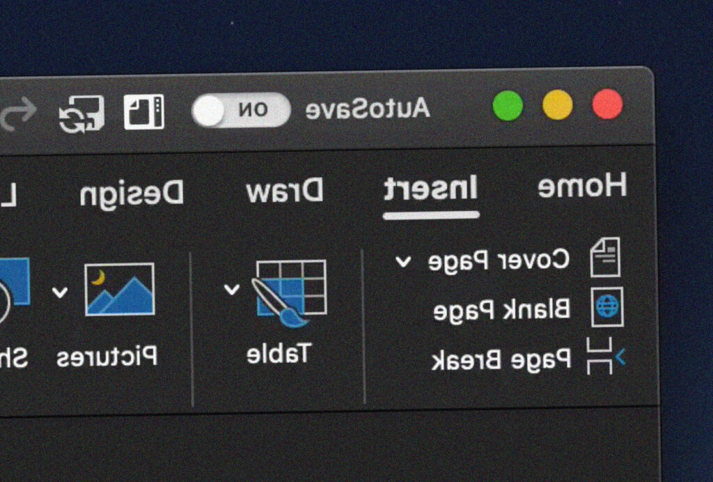 Microsoft Office Dark Mode macOS Mojave