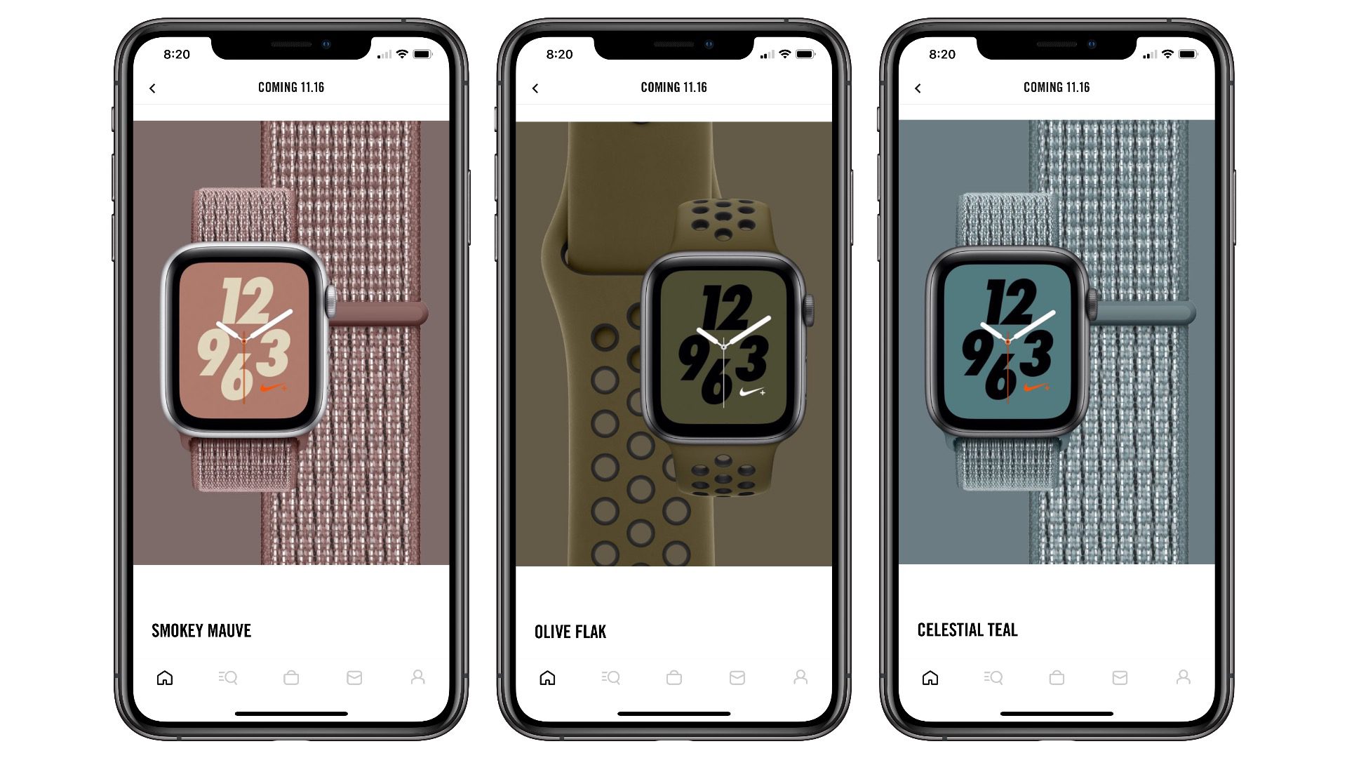Tre nuove colorazioni per Apple Watch Sport Nike e relativi Sport Loop in arrivo il 16 novembre