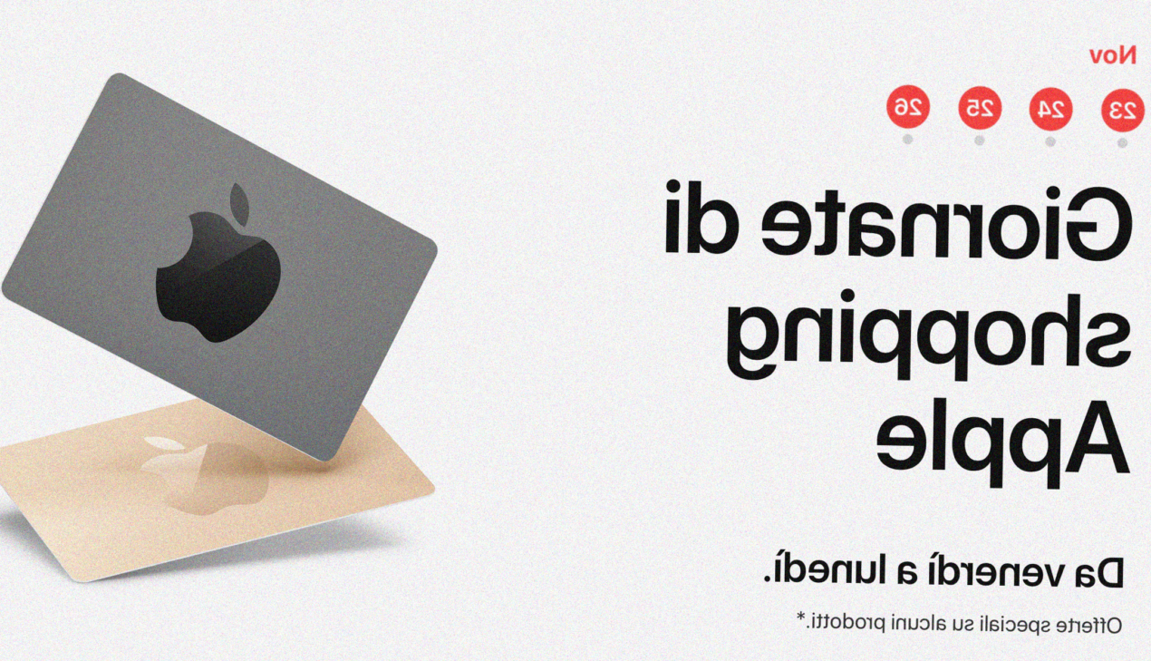 Black Friday Apple, Gift Card in regalo per l'acquisto di iPhone, iPad, Apple Watch, Mac e Apple TV