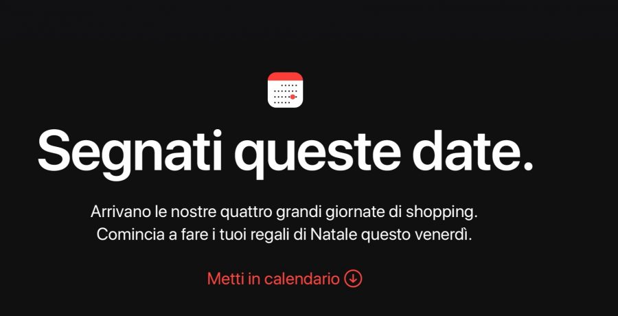 Black Friday Apple, super sconti dal 23 al 26 novembre 1