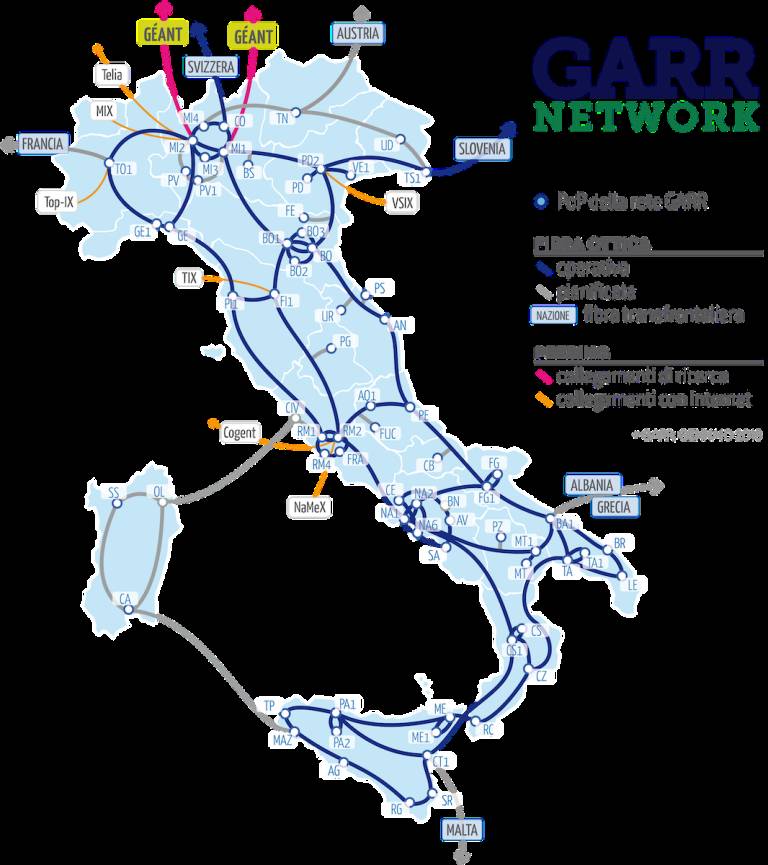 L'INFN usa la rete in fibra ottica GARR da 200 Gbps su dorsale da 3 Tbps 1