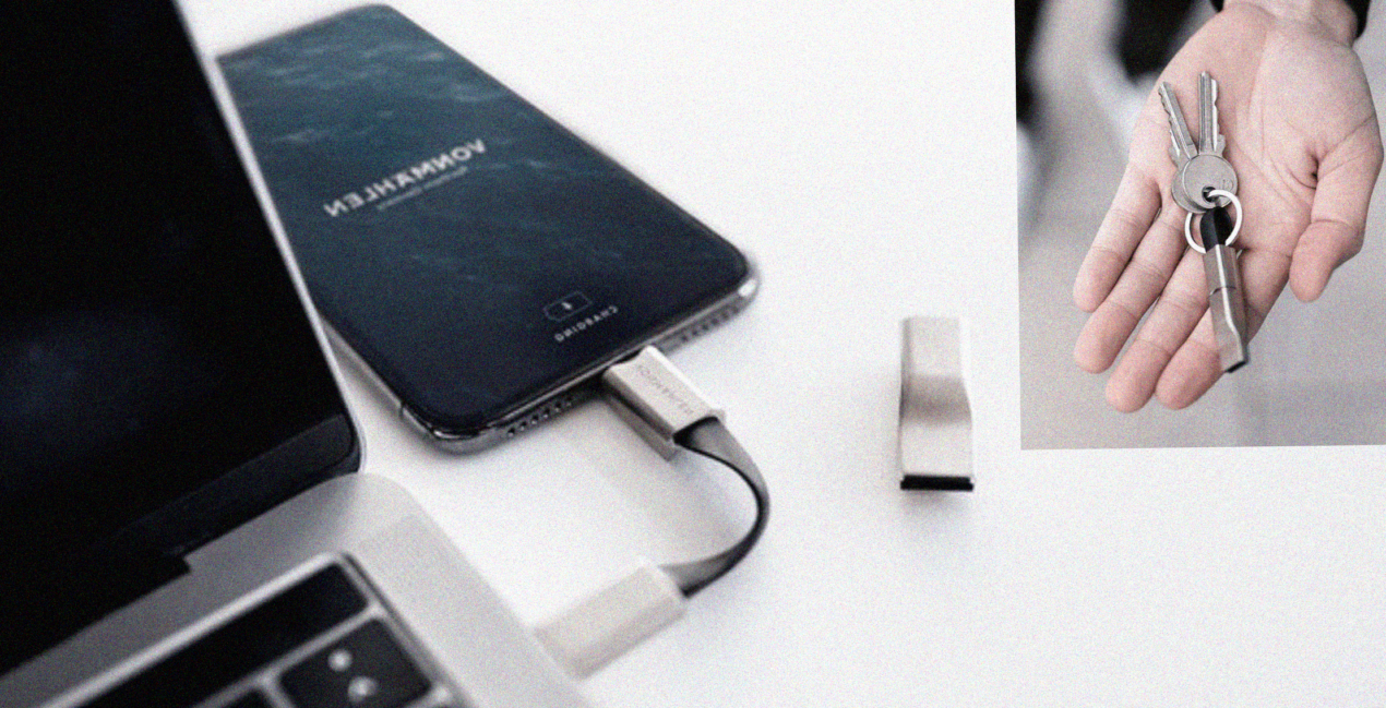 High Five è un portachiavi 5-in-1 dotato di porte Lightning, USB-C, USB-A e Micro-USB