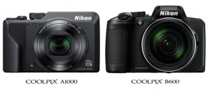 Nikon COOLPIX A1000 e B600