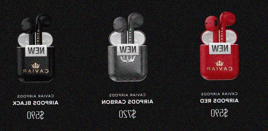 Caviar propone le AirPods in oro a $590 e in fibra di carbonio a $720