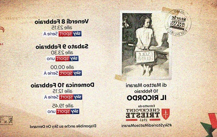 Con "10 febbraio, il ricordo", su Sky Sport vengono ricodate le foibe