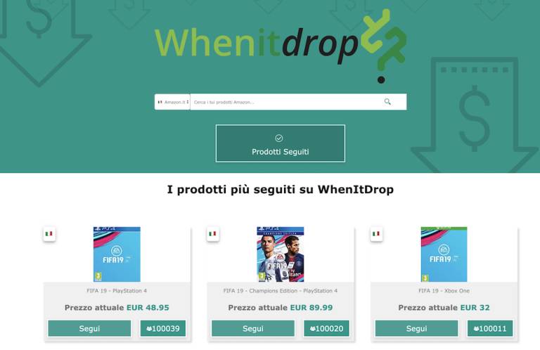 WhenItDrop amazon tracker