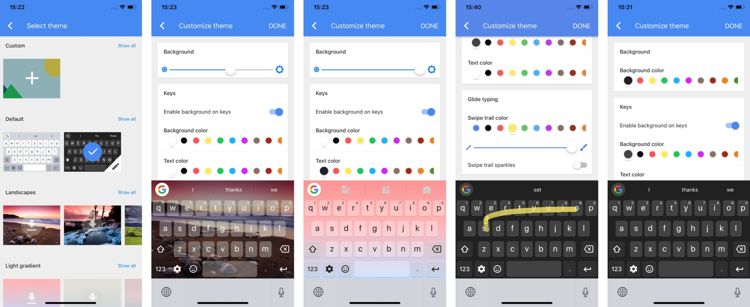 Gboard 2.0 per iOS introduce finalmente i temi 1