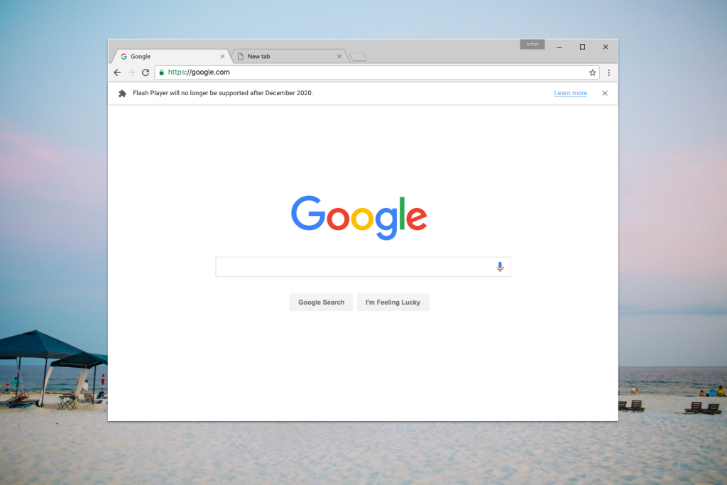 Google Chrome fine supporto Flash Player