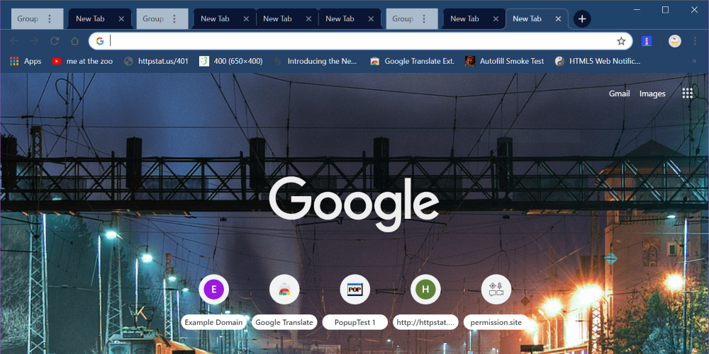 Google Chrome schede raggruppate
