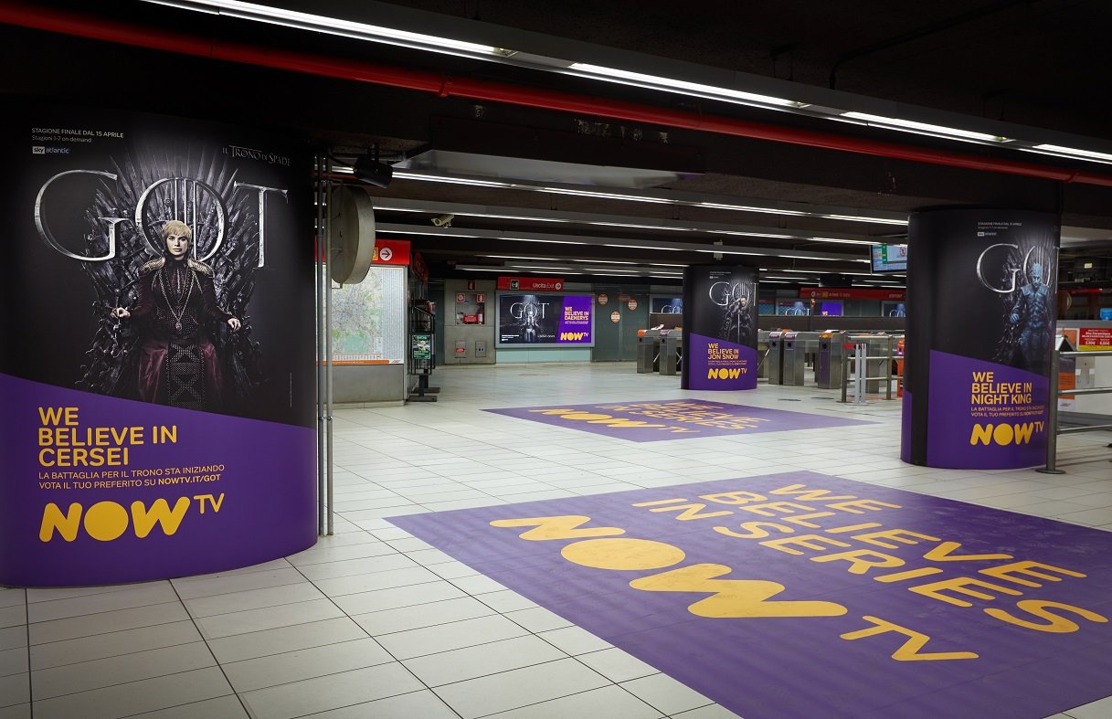Metro Milano Now TV Il trono di spade