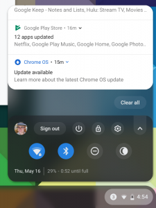Chrome OS 73 notifiche 1