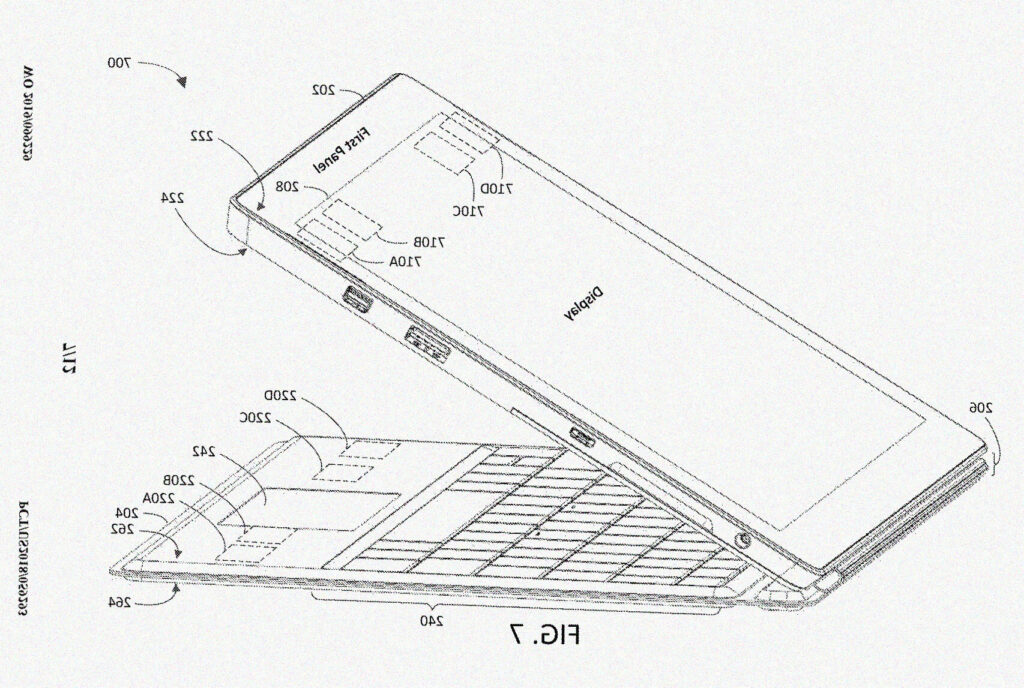 Microsoft Surface Pro 7 brevetto