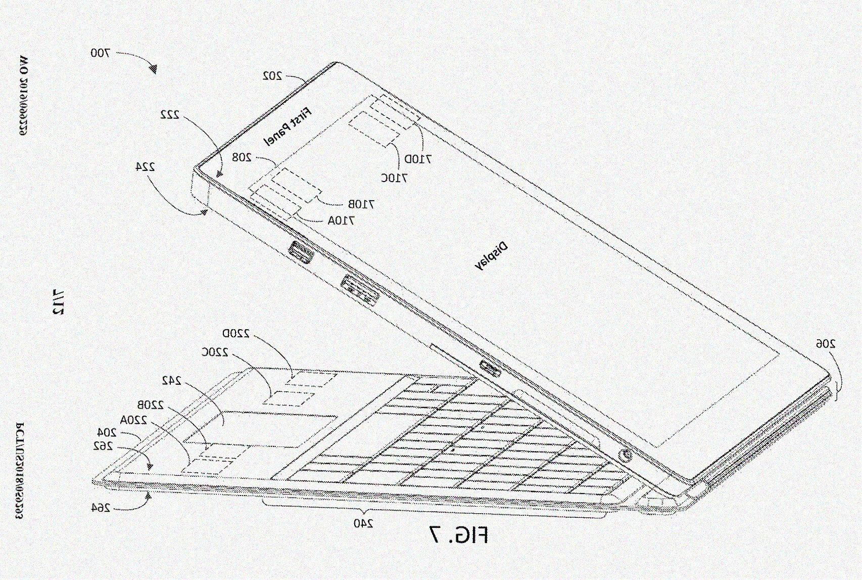 Microsoft Surface Pro 7 brevetto
