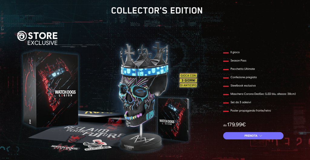Watch Dogs Legion – Édition Collector UBISTORE – Xbox One – Neuf Scellé