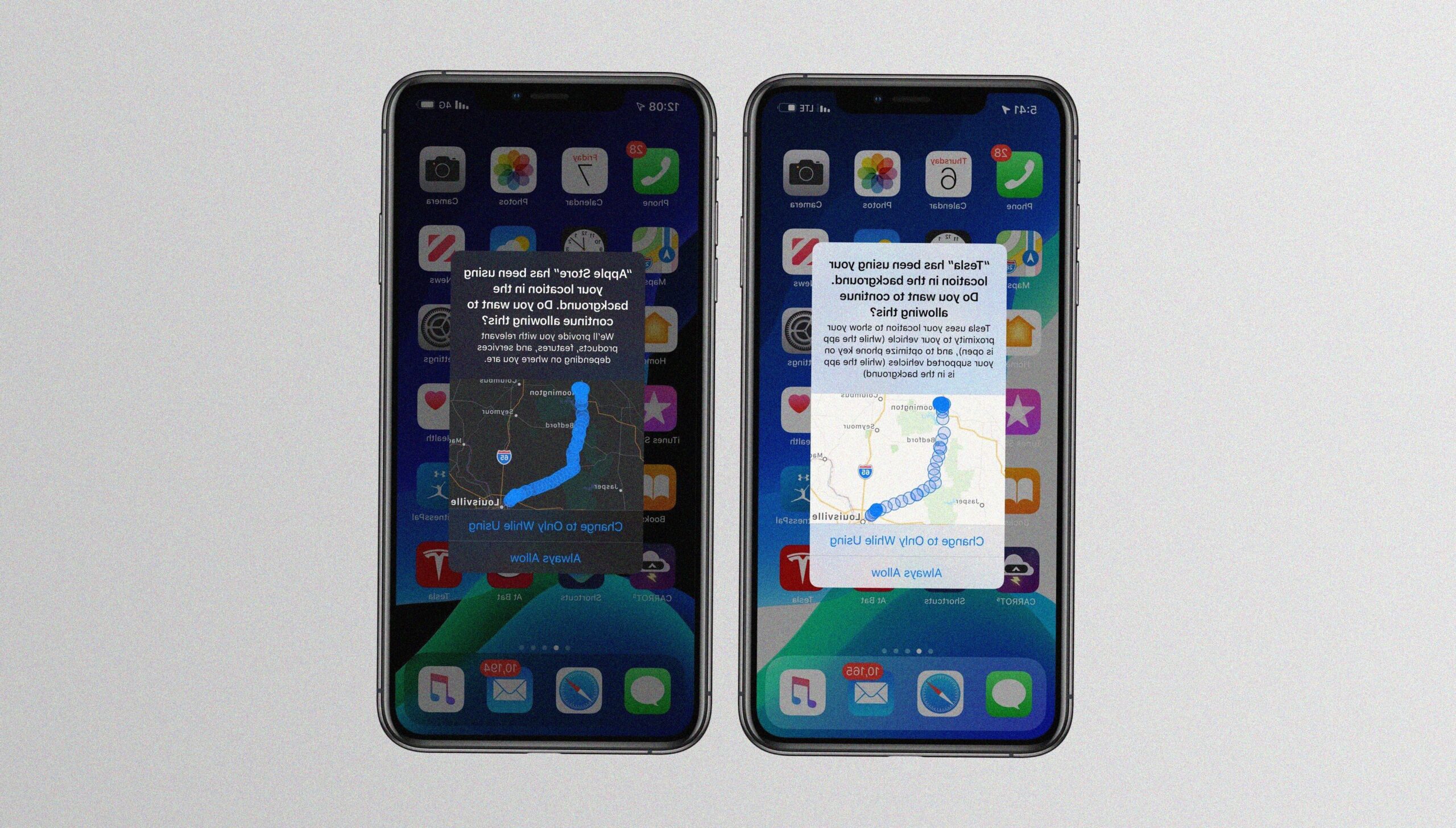 iOS 13 mappe app posizione
