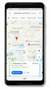 Google Maps bike sharing 2