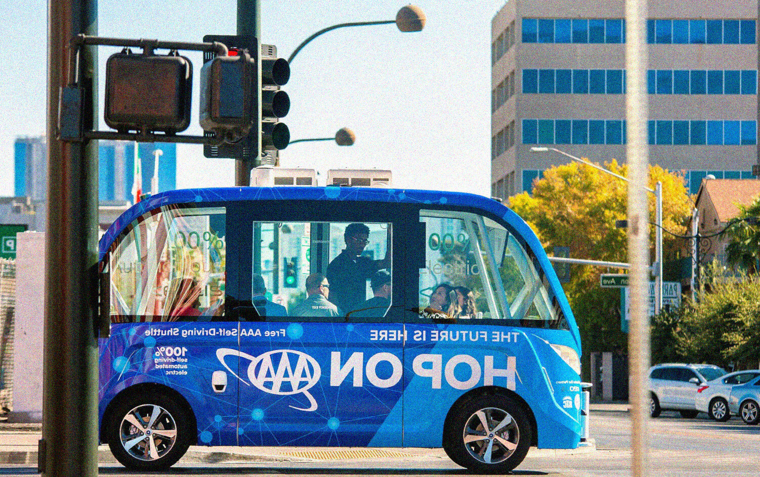 Shuttle auto a guida autonoma