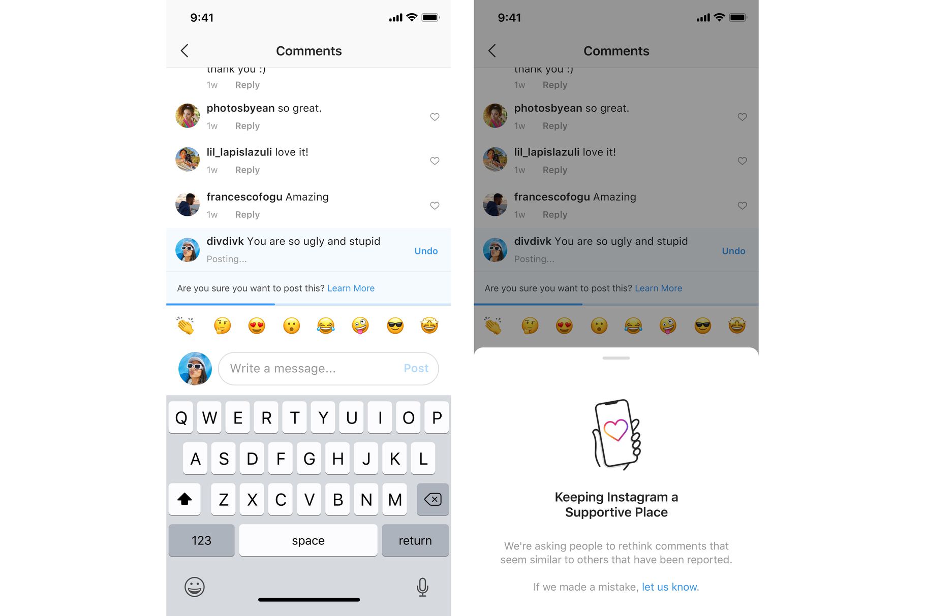 Instagram testerà una funzione estremamente utile per difendersi dal cyberbullismo 2