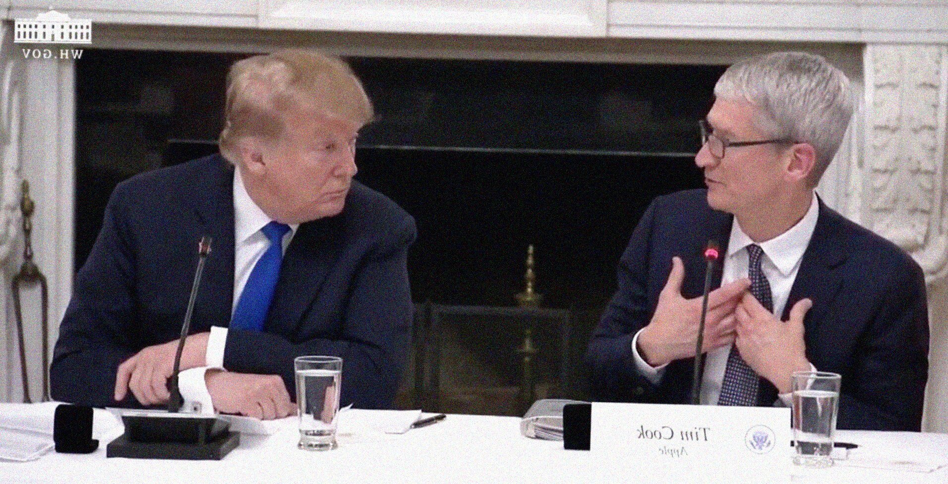 Donald Trump e Tim Cook