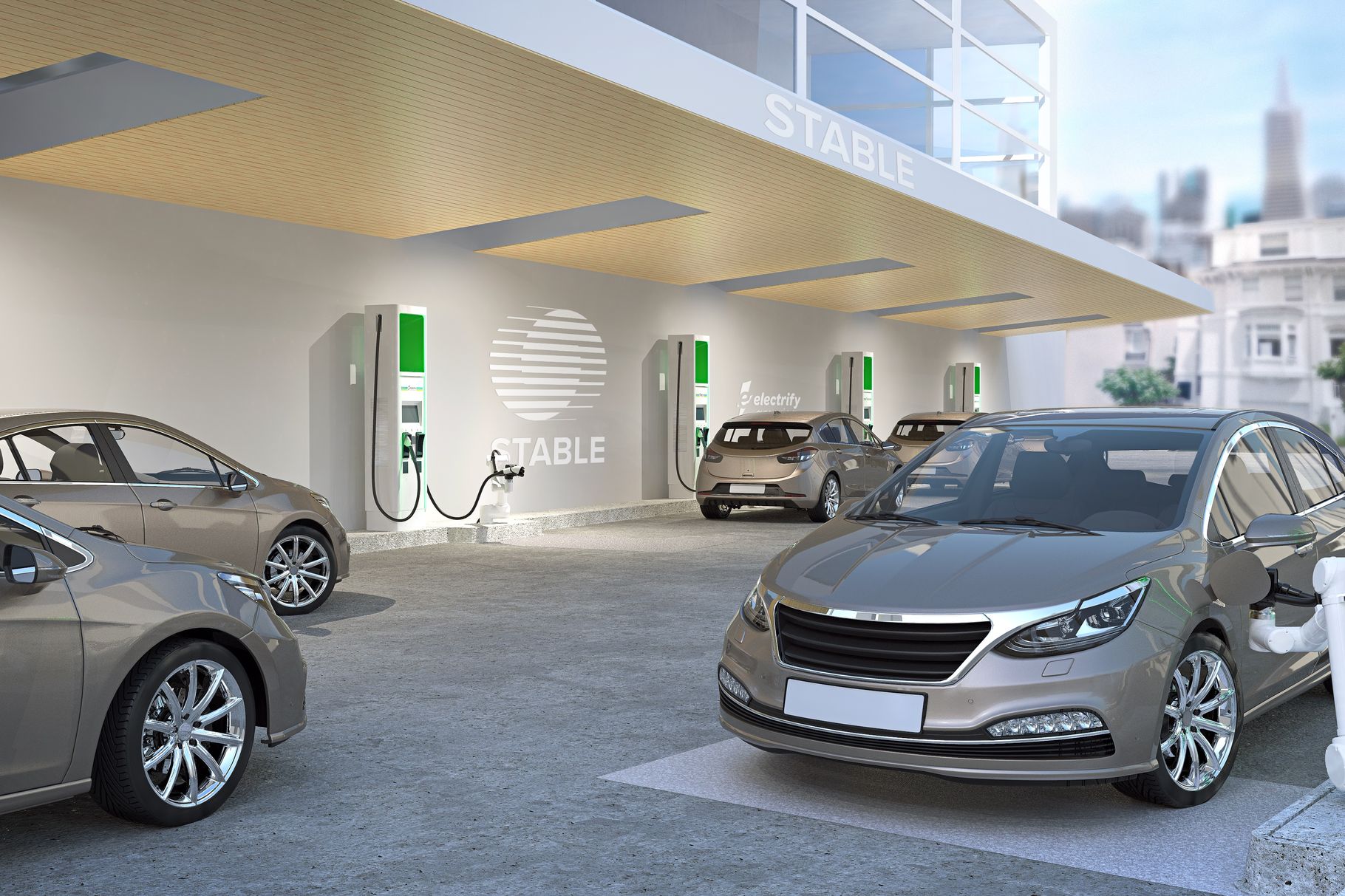 Volkswagen stazioni ricarica automatiche Electrify America