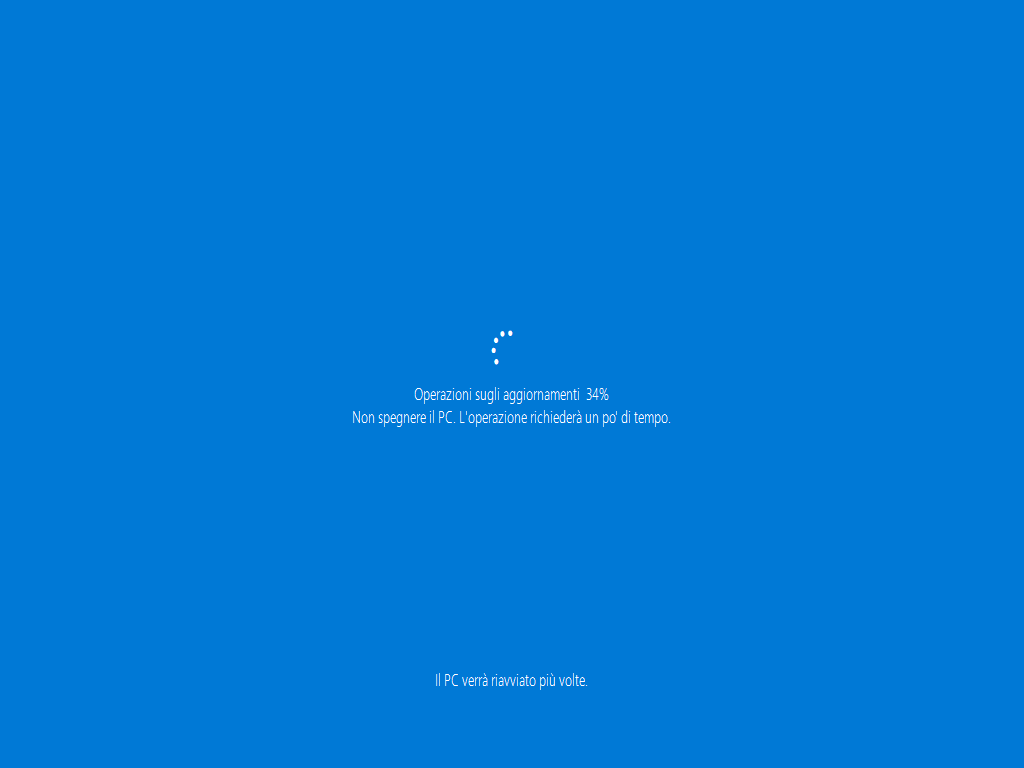 Windows 10 aggiornamento