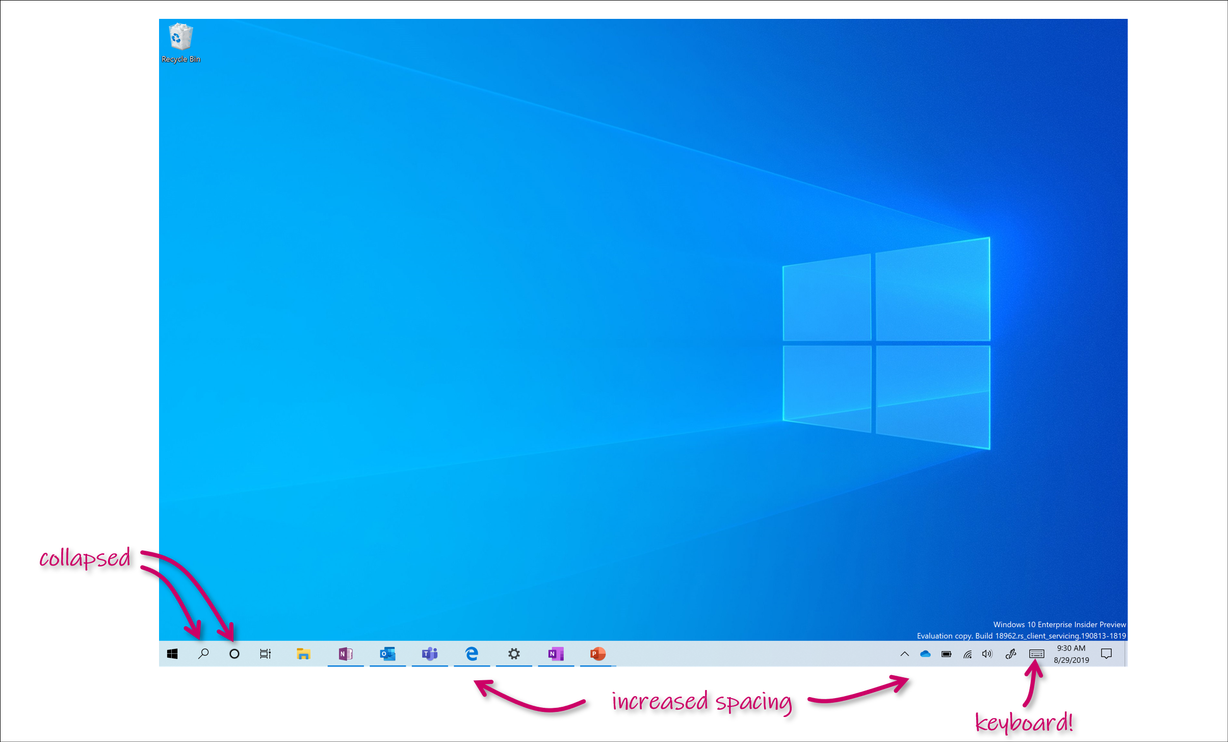 Il nuovo aggiornamento nel Fast Ring di Windows 10 (20H1) rivoluziona la modalità tablet 1