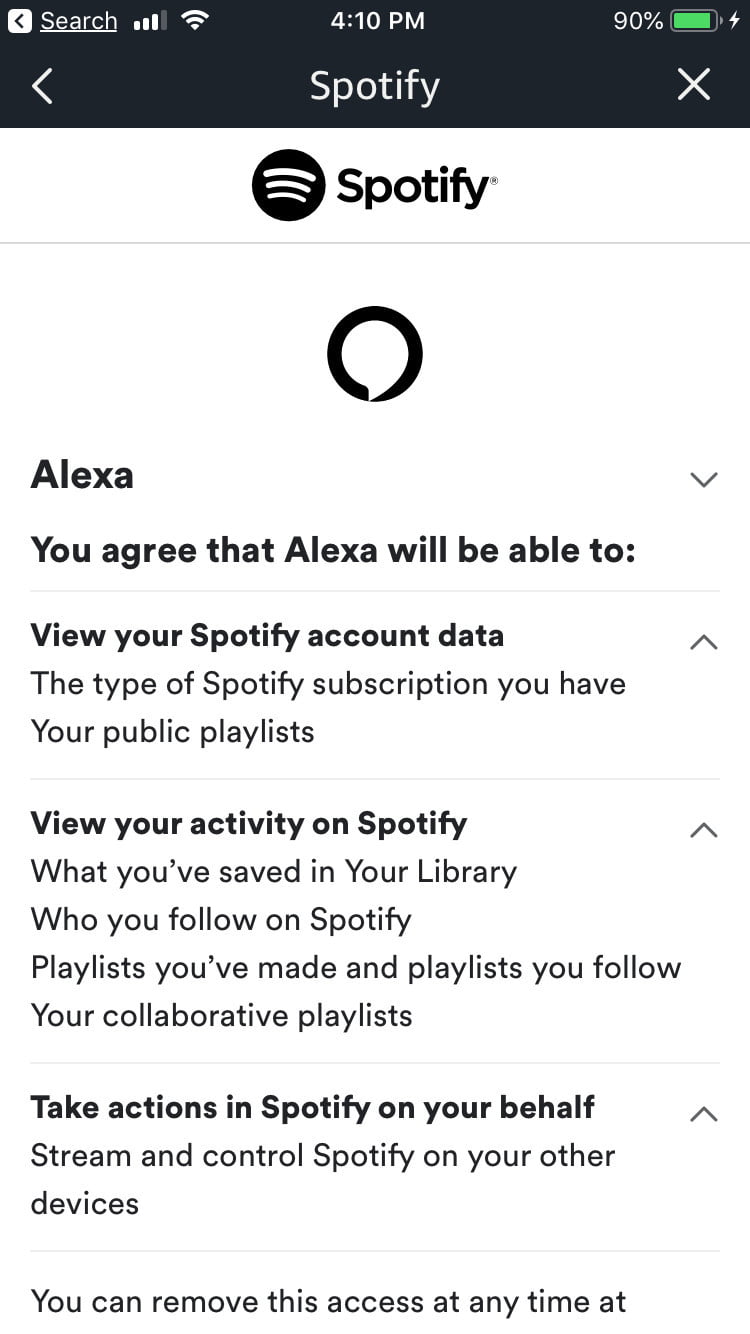 Come connettere Spotify ad Alexa 8