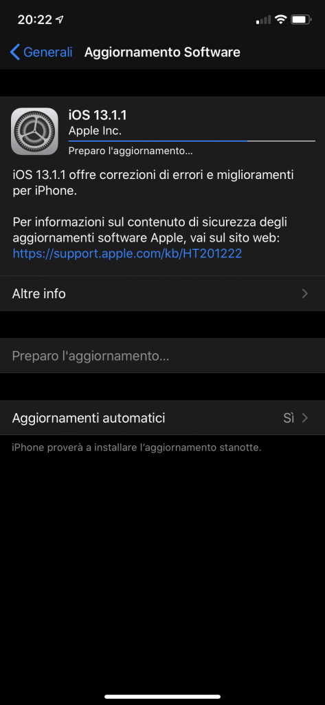 iOS 13.1.1 e iPadOS 13.1.1 disponibili al download: in arrivo tanti bugfix
