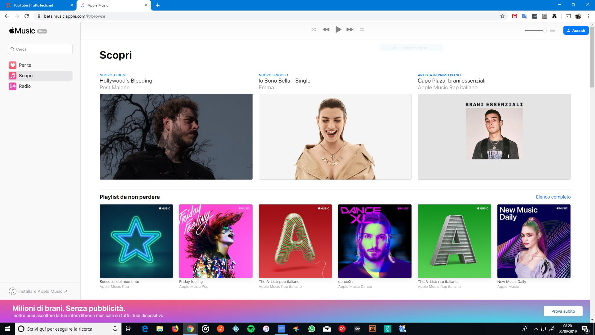 Apple Music web player