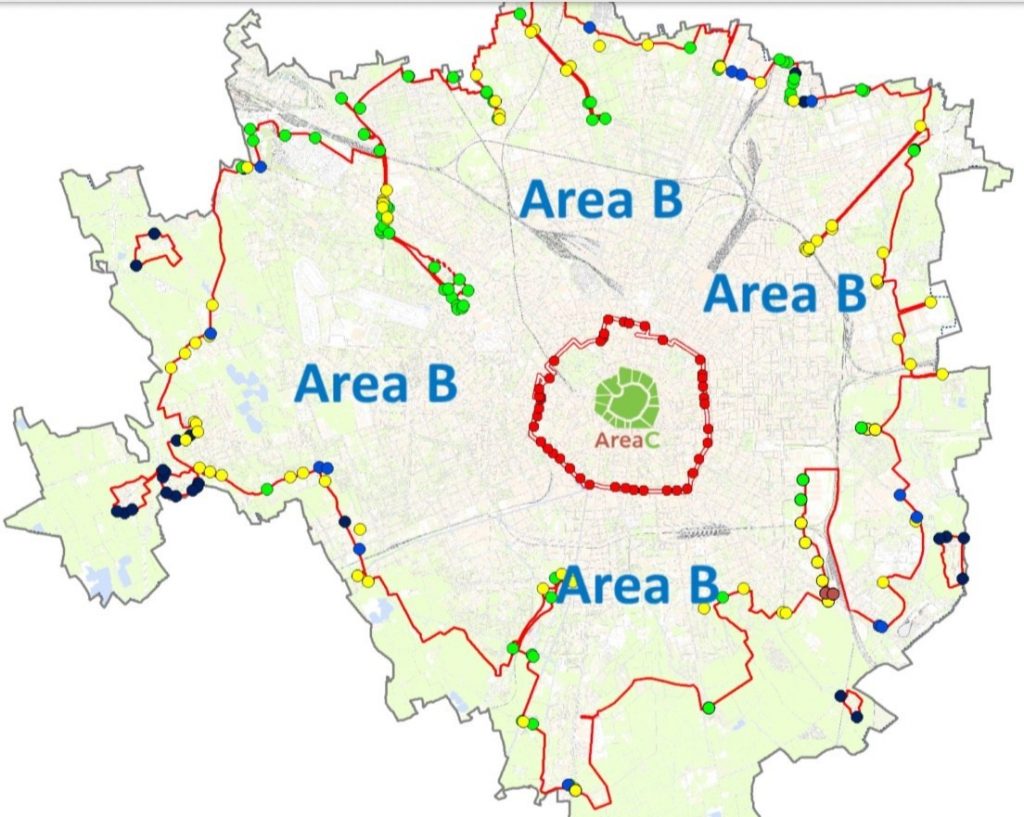 mappa Area B Milano