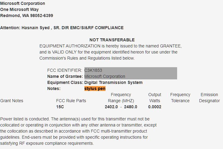 La nuova Surface Pen di Microsoft potrebbe avere la ricarica wireless integrata 1