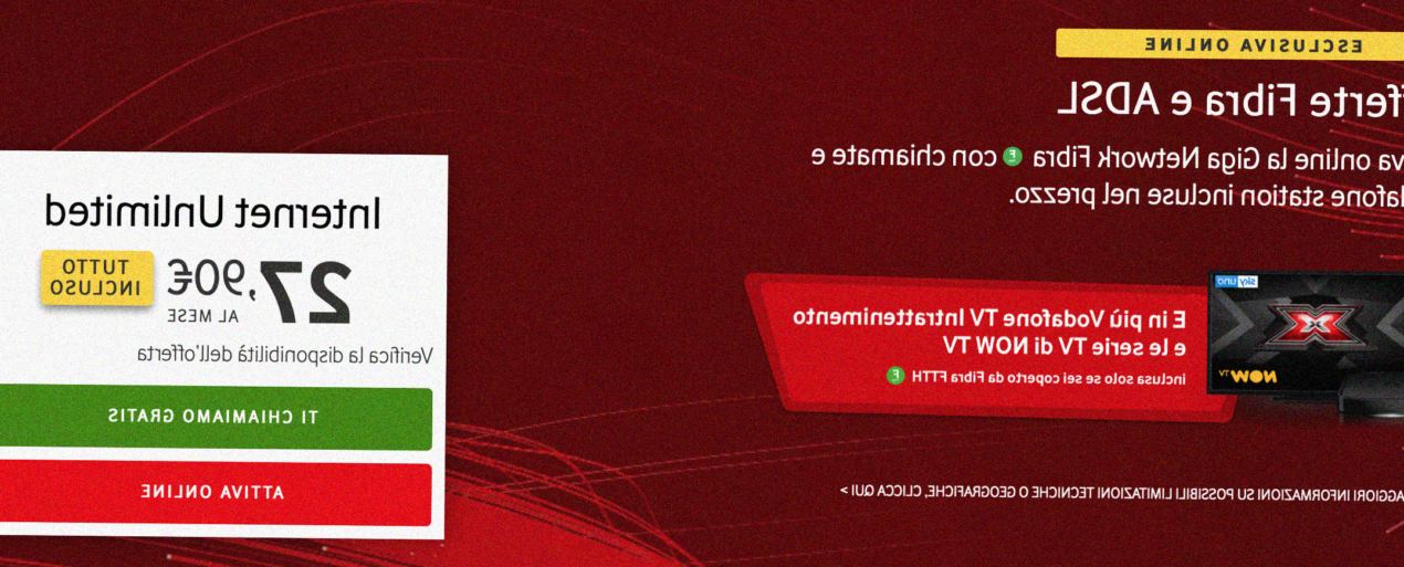 Vodafone Internet Unlimited con tutto incluso e velocità fino a 1 Gbps a 27,90 euro al mese