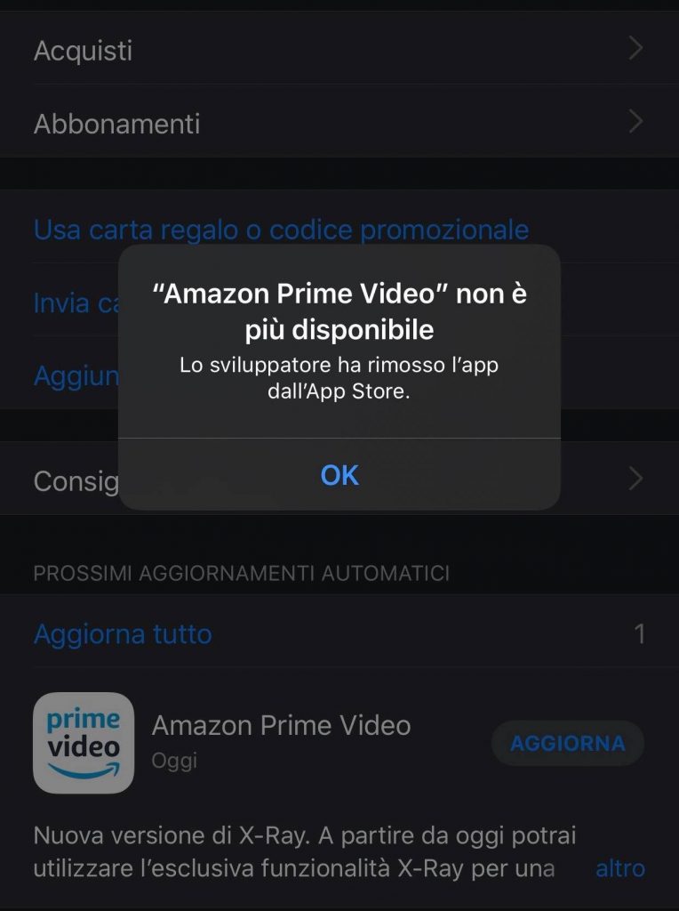 Amazon Prime video app store