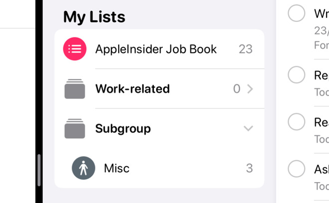 App Promemoria liste multiple
