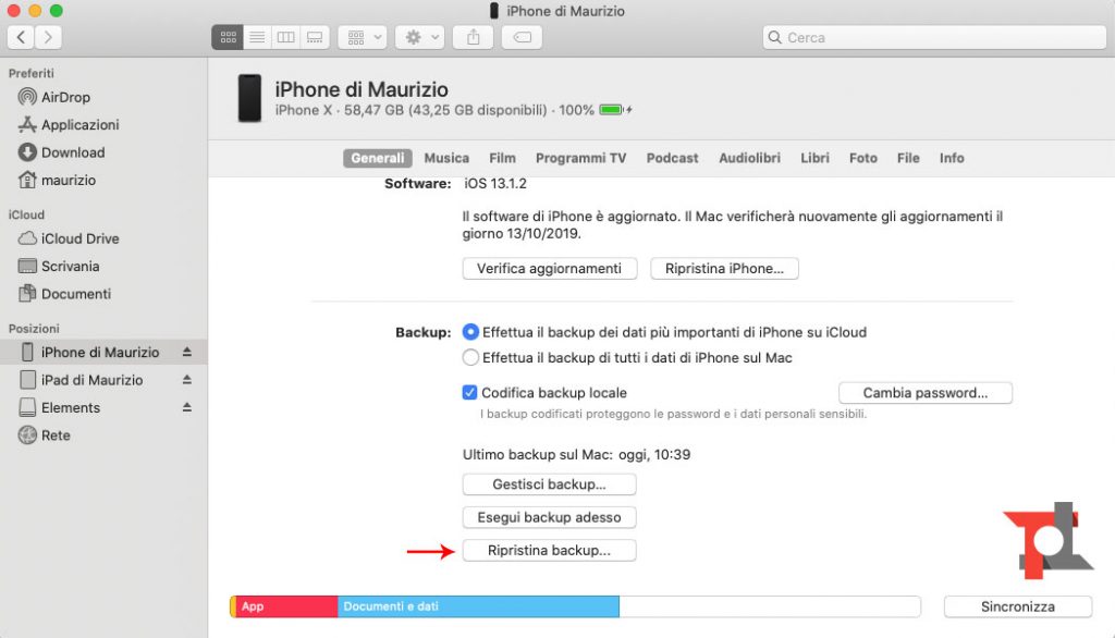 Come sincronizzare iPhone e iPad con il Mac 8
