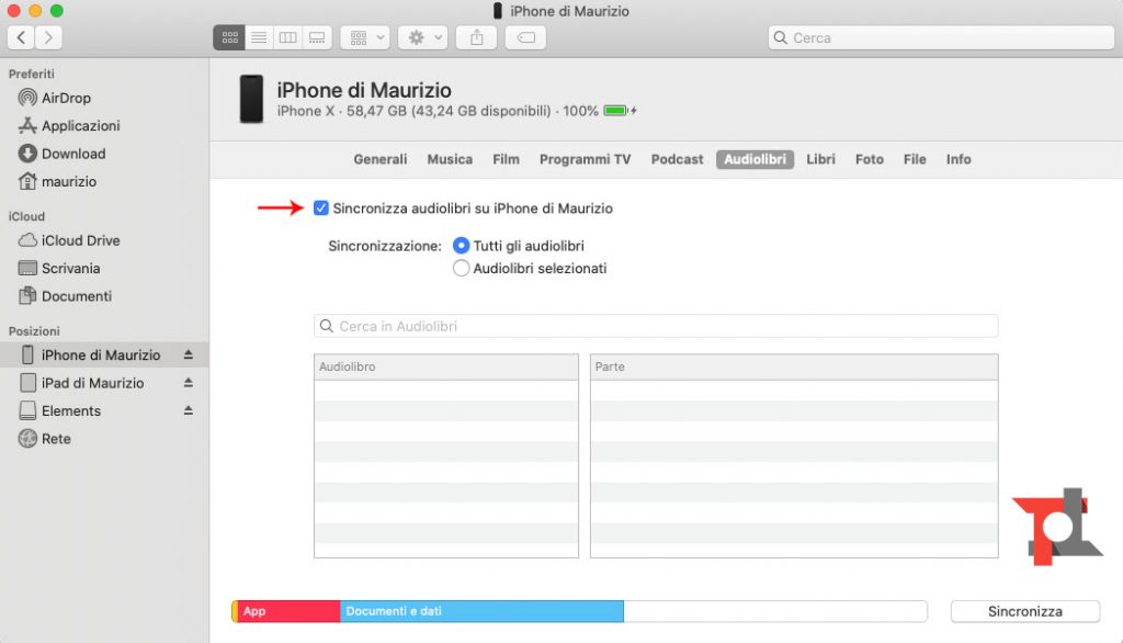 Come sincronizzare iPhone e iPad con il Mac 4